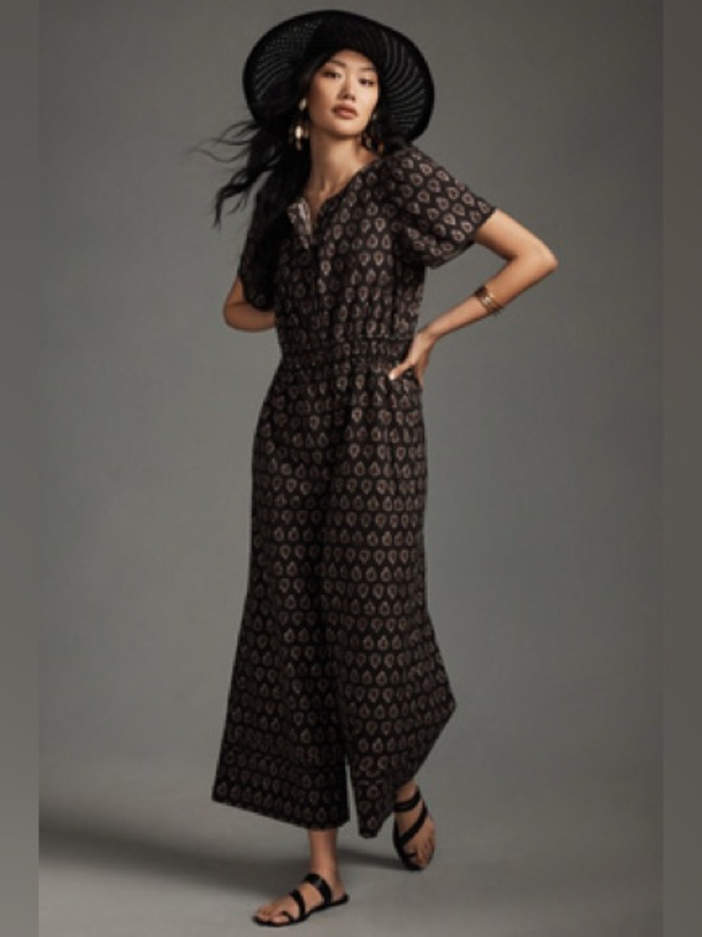 Anthropologie Somerset Jumpsuit in Brown - XS